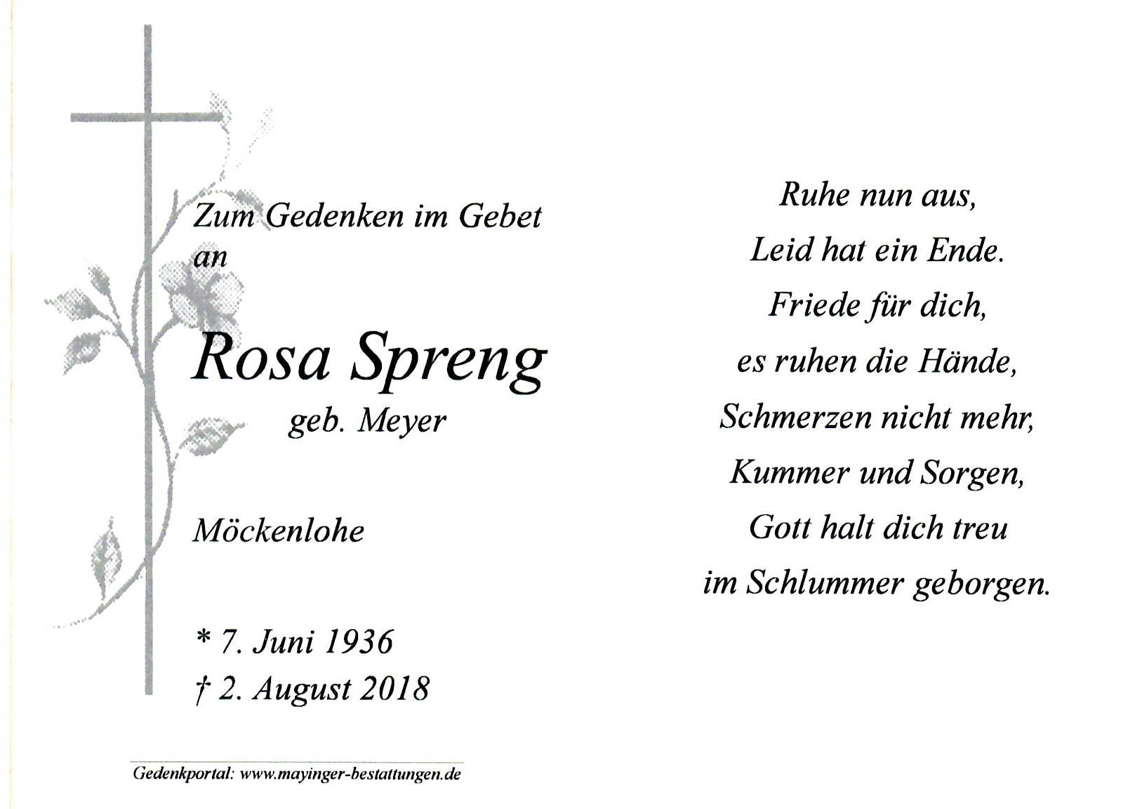 Rosa Spreng